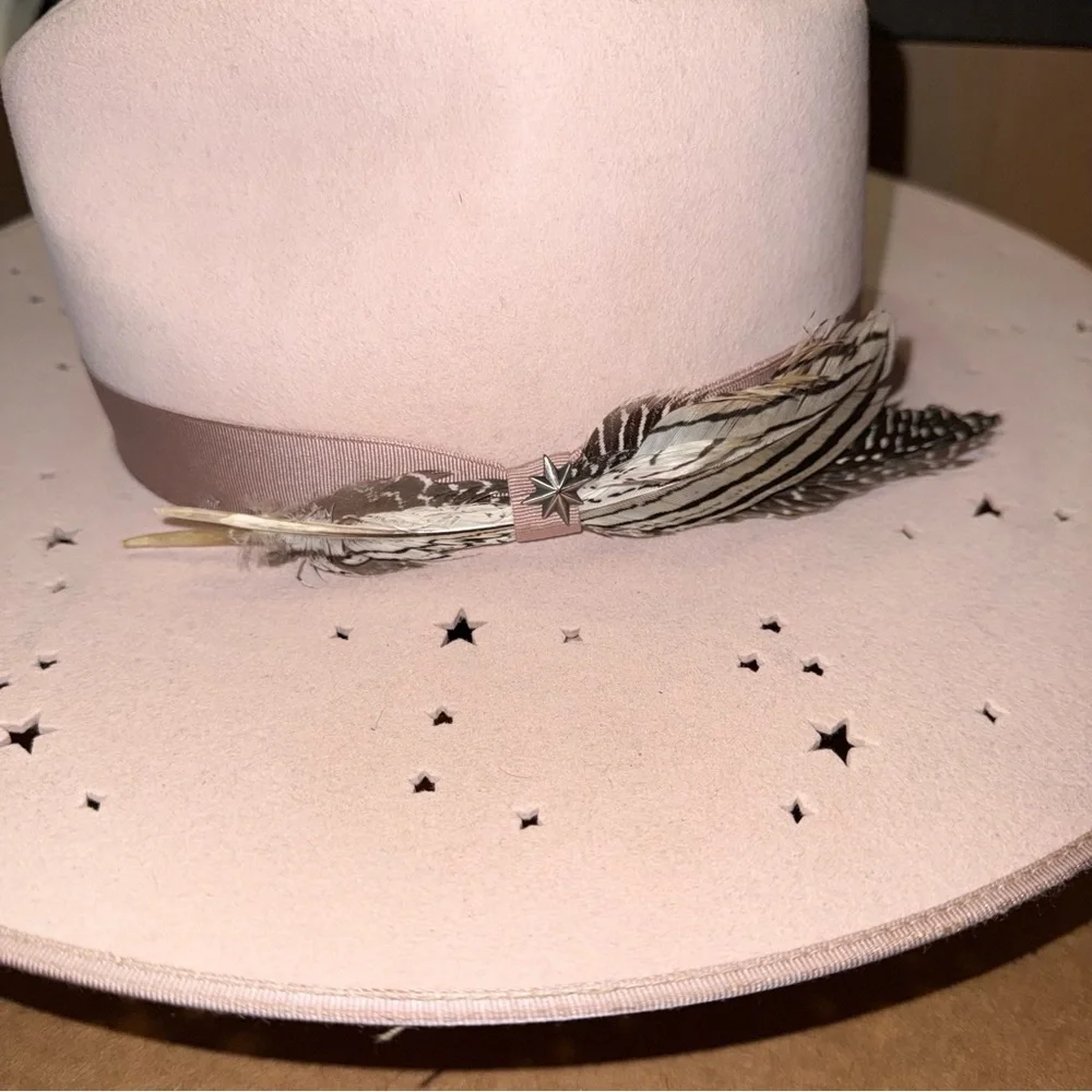 NEW Stetson Seeker Collection 'Night Sky' Cowboy Hat - Powder Pink Size S - Picture 8 of 14